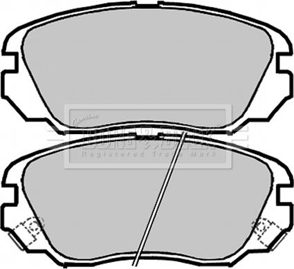 Borg & Beck BBP2048 - Brake Pad Set, disc brake autospares.lv