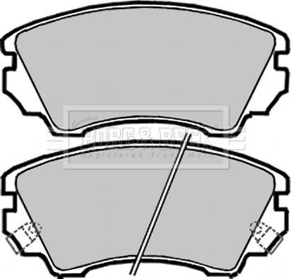 Borg & Beck BBP2047 - Brake Pad Set, disc brake autospares.lv