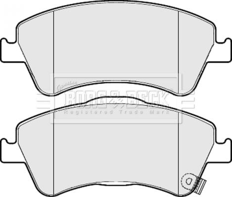 Borg & Beck BBP2050 - Brake Pad Set, disc brake autospares.lv