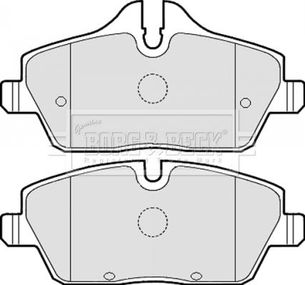 Borg & Beck BBP2051 - Brake Pad Set, disc brake autospares.lv