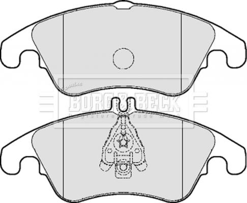 Borg & Beck BBP2061 - Brake Pad Set, disc brake autospares.lv