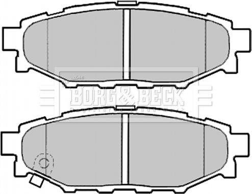 Borg & Beck BBP2004 - Brake Pad Set, disc brake autospares.lv