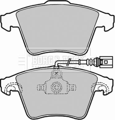 MGA MGA797 - Brake Pad Set, disc brake autospares.lv