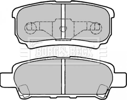 Borg & Beck BBP2003 - Brake Pad Set, disc brake autospares.lv