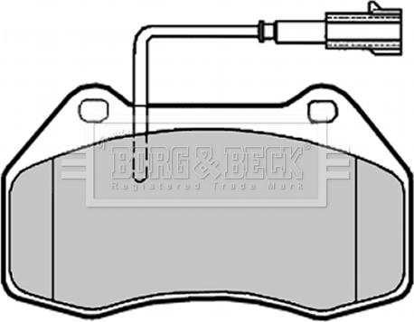 Borg & Beck BBP2019 - Brake Pad Set, disc brake autospares.lv