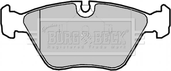 Borg & Beck BBP2014 - Brake Pad Set, disc brake autospares.lv