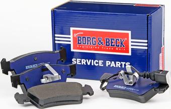 Borg & Beck BBP2010 - Brake Pad Set, disc brake autospares.lv