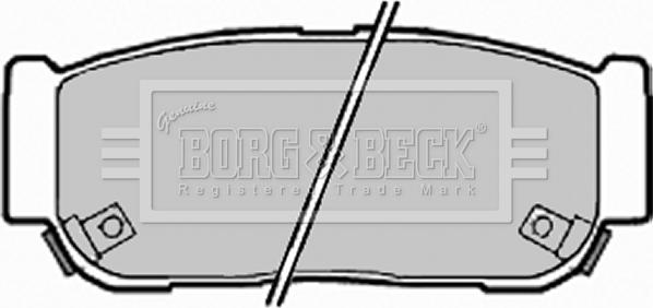 Borg & Beck BBP2018 - Brake Pad Set, disc brake autospares.lv