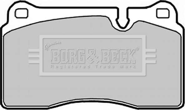 Borg & Beck BBP2017 - Brake Pad Set, disc brake autospares.lv