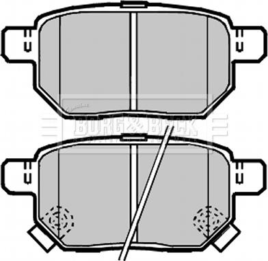 Borg & Beck BBP2086 - Brake Pad Set, disc brake autospares.lv