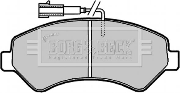 Borg & Beck BBP2020 - Brake Pad Set, disc brake autospares.lv