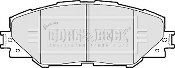 Borg & Beck BBP2079 - Brake Pad Set, disc brake autospares.lv