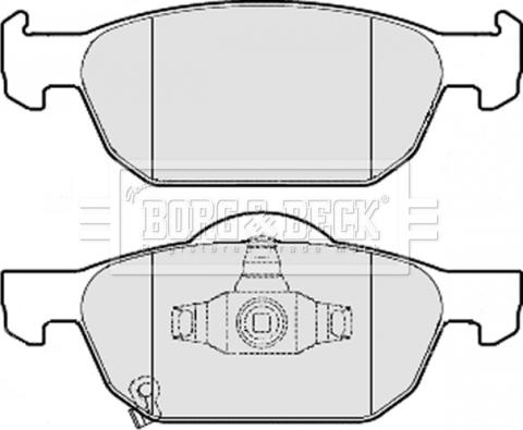 Borg & Beck BBP2076 - Brake Pad Set, disc brake autospares.lv