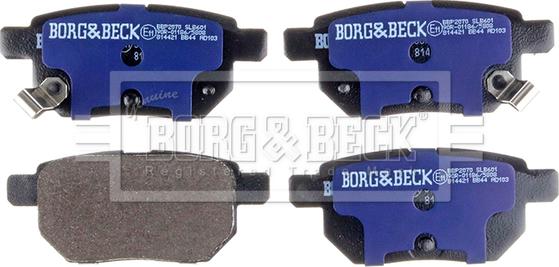 Borg & Beck BBP2070 - Brake Pad Set, disc brake autospares.lv