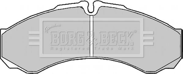 Borg & Beck BBP2195 - Brake Pad Set, disc brake autospares.lv