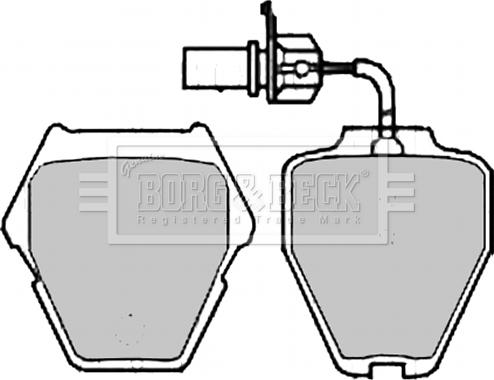 Triscan 28BK519 - Brake Pad Set, disc brake autospares.lv