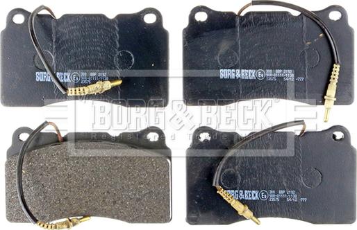 Borg & Beck BBP2192 - Brake Pad Set, disc brake autospares.lv