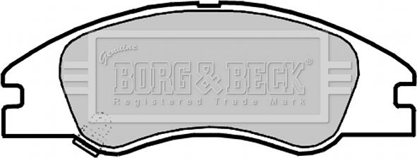 Borg & Beck BBP2140 - Brake Pad Set, disc brake autospares.lv