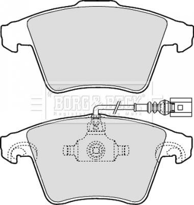 Borg & Beck BBP2143 - Brake Pad Set, disc brake autospares.lv