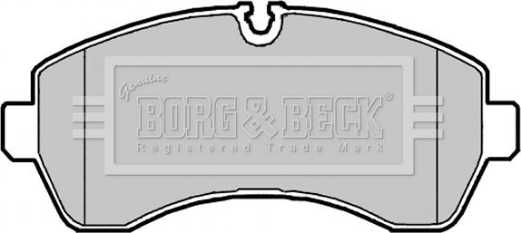 Borg & Beck BBP2147 - Brake Pad Set, disc brake autospares.lv