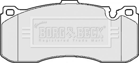 Borg & Beck BBP2155 - Brake Pad Set, disc brake autospares.lv