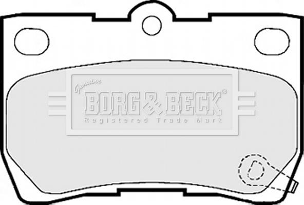 Borg & Beck BBP2157 - Brake Pad Set, disc brake autospares.lv