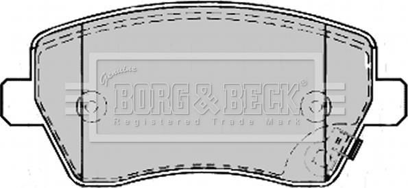 Borg & Beck BBP2169 - Brake Pad Set, disc brake autospares.lv