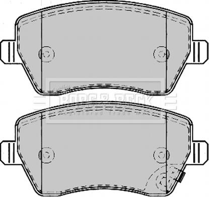 Borg & Beck BBP2166 - Brake Pad Set, disc brake autospares.lv