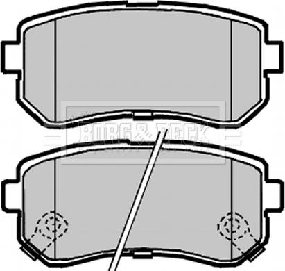 Borg & Beck BBP2104 - Brake Pad Set, disc brake autospares.lv