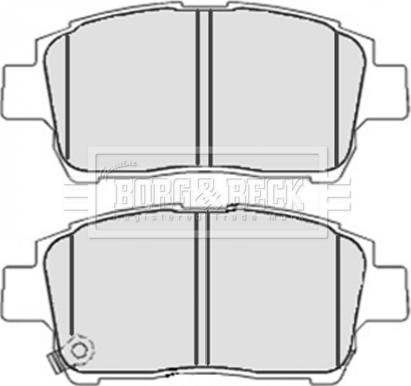 Borg & Beck BBP2100 - Brake Pad Set, disc brake autospares.lv