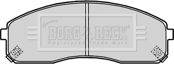 Borg & Beck BBP2180 - Brake Pad Set, disc brake autospares.lv