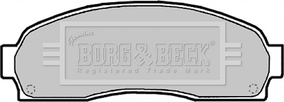 Borg & Beck BBP2134 - Brake Pad Set, disc brake autospares.lv