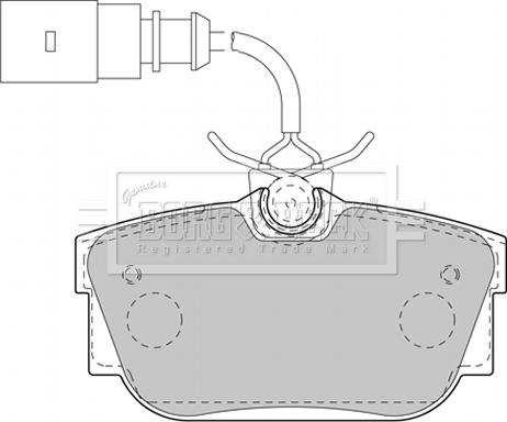 Borg & Beck BBP2130 - Brake Pad Set, disc brake autospares.lv