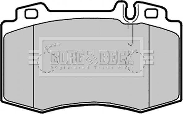 Borg & Beck BBP2132 - Brake Pad Set, disc brake autospares.lv