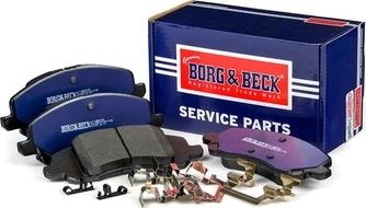 Borg & Beck BBP2125 - Brake Pad Set, disc brake autospares.lv