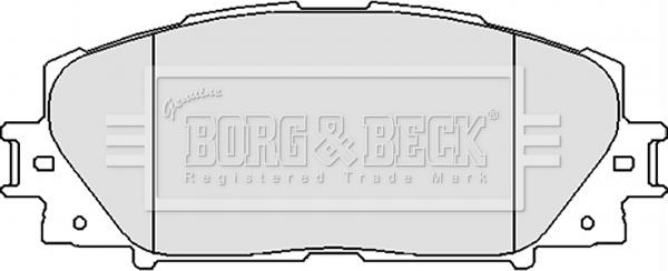 Borg & Beck BBP2123 - Brake Pad Set, disc brake autospares.lv