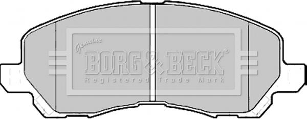 Borg & Beck BBP2173 - Brake Pad Set, disc brake autospares.lv