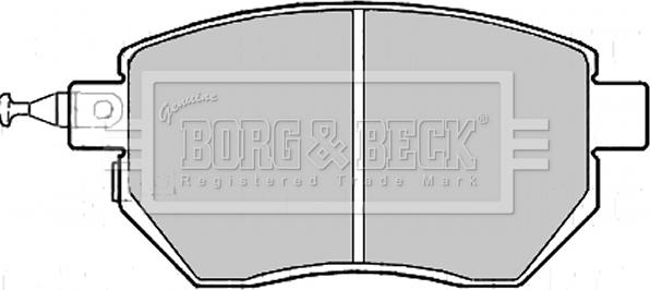 Borg & Beck BBP2172 - Brake Pad Set, disc brake autospares.lv