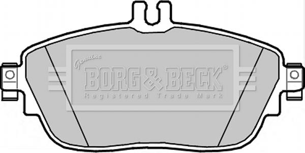 Borg & Beck BBP2344 - Brake Pad Set, disc brake autospares.lv