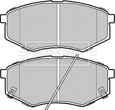 Borg & Beck BBP2368 - Brake Pad Set, disc brake autospares.lv