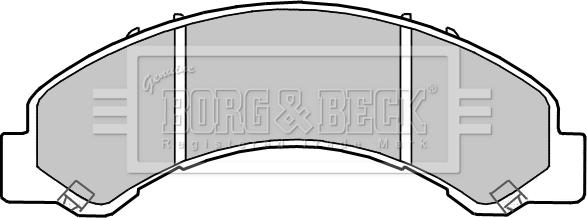 Borg & Beck BBP2362 - Brake Pad Set, disc brake autospares.lv