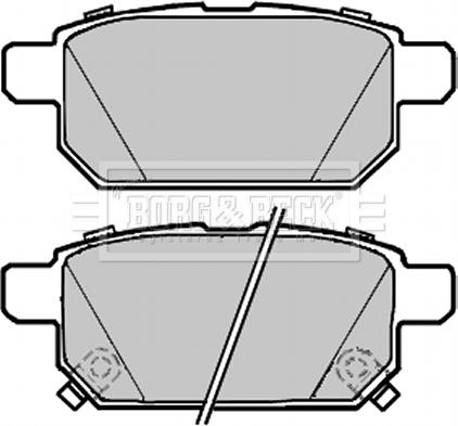 Borg & Beck BBP2300 - Brake Pad Set, disc brake autospares.lv