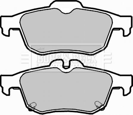 Borg & Beck BBP2303 - Brake Pad Set, disc brake autospares.lv