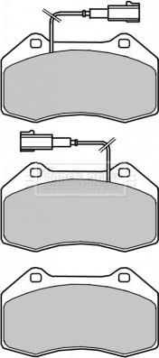 Borg & Beck BBP2319 - Brake Pad Set, disc brake autospares.lv