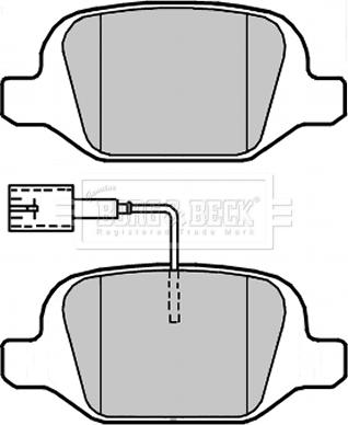 Borg & Beck BBP2312 - Brake Pad Set, disc brake autospares.lv