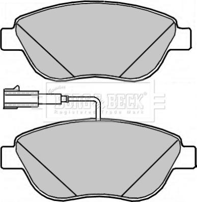 Borg & Beck BBP2317 - Brake Pad Set, disc brake autospares.lv