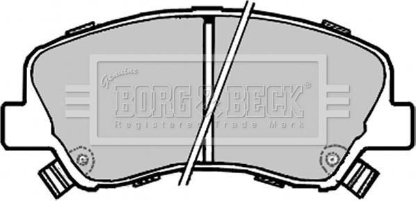 Borg & Beck BBP2330 - Brake Pad Set, disc brake autospares.lv