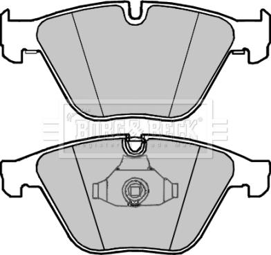 Borg & Beck BBP2338 - Brake Pad Set, disc brake autospares.lv