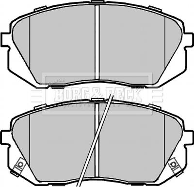 Borg & Beck BBP2320 - Brake Pad Set, disc brake autospares.lv