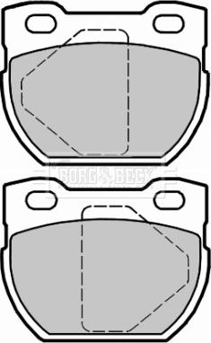 Borg & Beck BBP2321 - Brake Pad Set, disc brake autospares.lv